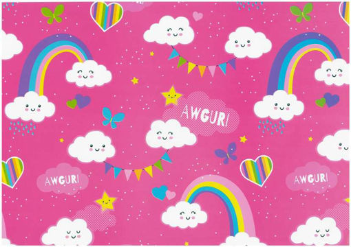 Picture of GIFT WRAPPING AWGURI RAINBOW AND HEARTS